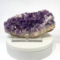 #1009  Rich Deep Amethyst Cluster with Some Clear Crystals for a Rich Contrast, Partial Amethyst Phantoms in Some Points, 6Lx3.25W x 1.75T, 1 lb  4.2oz